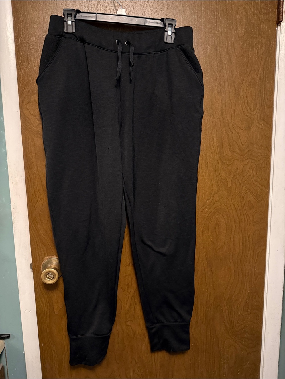 Victoria's Secret Black Drawstring Joggers L